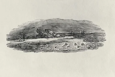 Rocks with Coastal Shipping, c. 1801, "Water Birds" -julkaisusta, julkaistu 1804 (puukaiverrus)