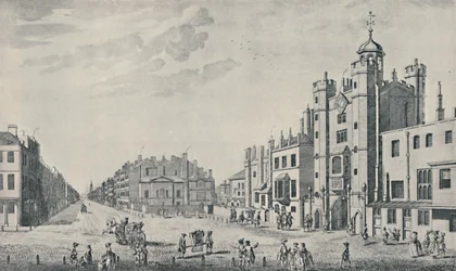 St. James Palacen ulkopuolella, Pall Mall, 1740-1760, 1920
