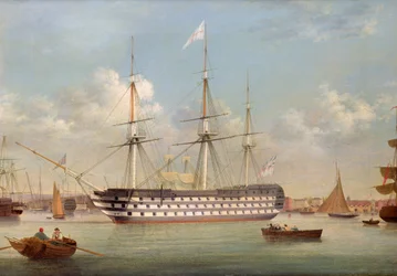 H.M.S. Britannia makaa Plymouthissa