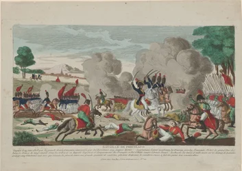 Friedlandin taistelu. Venäjän Leib-kaartin syytös 14.6.1807, 1808