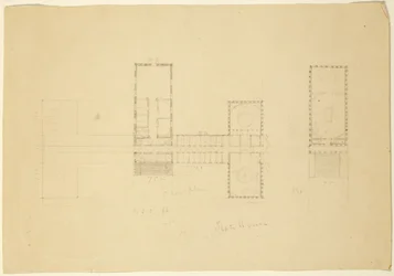 Ohion osavaltiotalon suurpiirustus, noin 1838