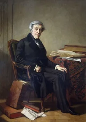 Jules Micheletin muotokuva 1798-1874, noin 1865.