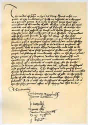 Arkkipiispa Crammerin ja seitsemän muun englantilaisen piispan episkopaalinen julistus, n. 1537.