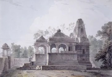 Hindutemppeli Rohtasin linnakkeessa Biharissa,