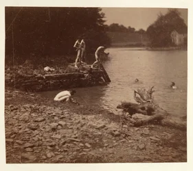Study for Swimming, 1883.