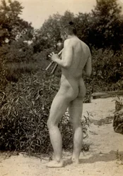 Thomas Eakins soittaa aulosta, 1889