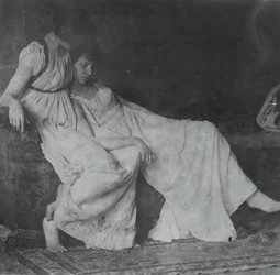 Tuntemattomat mallit kreikkalaisissa puvuissa, n. 1883.