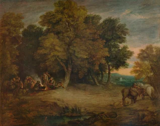Gipsy Camping: Sunset, c1758, 1935