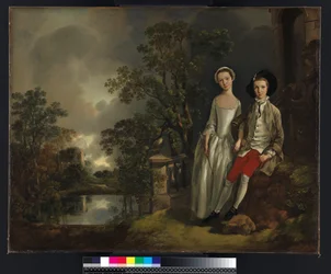 Muotokuva Heneage Lloydista ja hänen sisarestaan Lucysta, noin 1750.