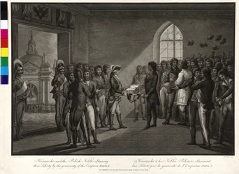 Tadeusz Kosciuszko ja puolalaiset aristokraatit pyytävät tsaari Paavali I:ltä vapautensa takaisin.