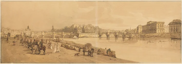 Näkymä Pont Neufille, rahapajalle jne.: taulu 8