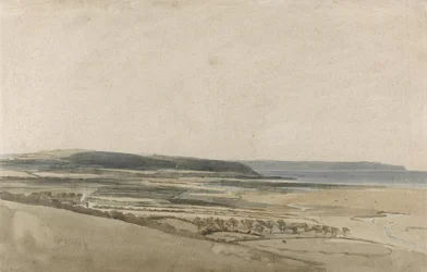 Taw-joen suistoalue, Devon, n. 1801 (akvarelli kynällä paperille)