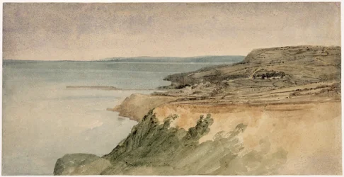 Lyme Regis, Dorset, n. 1797 (wc kynällä kuvioidulla paperilla)