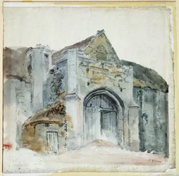 The Tithe Barn, Abbotsbury (akvarelli paperille)