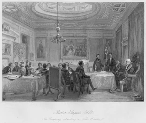 Parturikirurgien sali. Yhtiö ottaa uuden jäsenen, c1841