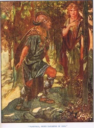 Hyvästi Odinin ylpeä tytär (litografia)
