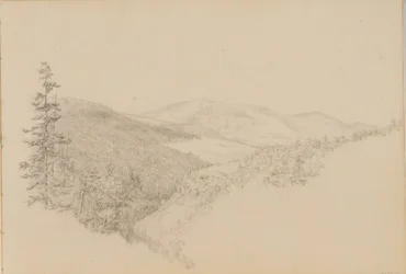 Kauterskill Clove Sketchbook of Landscape and Animal Subjects -kirjasta, n. 1860-64.