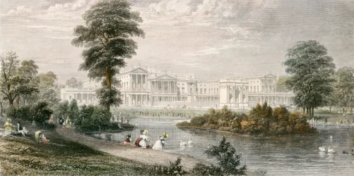 Buckinghamin palatsi, Westminster, Lontoo, 1835