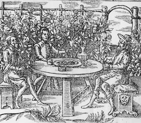 Rentoudu lehtimajassa, 1577