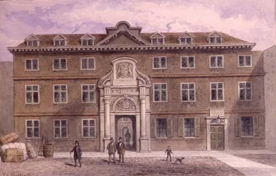 Blackwell Hall, noin 1820 (vesiväri)