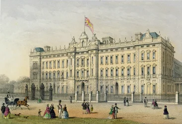 Buckinghamin palatsi, kaiverrus Bachelier, pubi. 1854