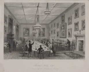 Dilettanti-seuran illallinen kokous, Olkikattoinen House Tavern St James
