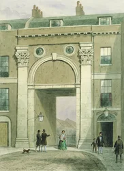 Portti joelle, Essex Street, 1857