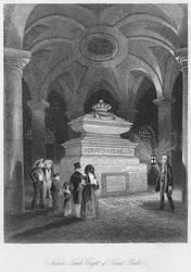 Nelsonin hauta, Saint Paulin krypta, 1841