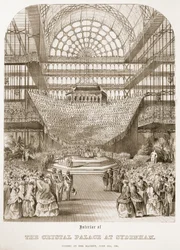 Kuningatar Victorian avajaiset Sydenhamin kristallipalatsissa 10. kesäkuuta 1854.