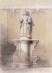 Kuningatar Annen patsas Queen Squaren itäpäässä, 1851