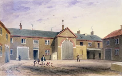 Kaupungin vihreä piha, 1855