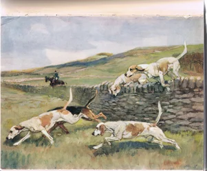 Crossing the Wall, kuvitus kirjasta "Hounds"