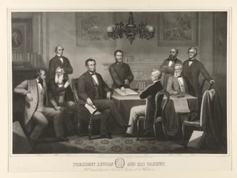 Presidentti Lincoln ja hänen kabinettinsa