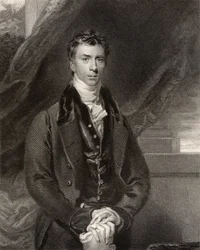 Henry Peter Brougham, 1. Baron Brougham ja Vaux, kaiverrettu H. Robinson, National Portrait Gallerysta, osa IV, julkaistu noin 1835