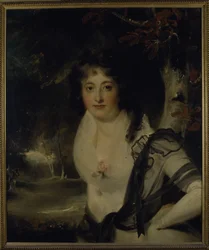 Lady Charlotte Bentinckin muotokuva, n. 1790-1830 (öljy kankaalle)