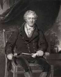 Sir Robert Peel, kaiverrettu H. Robinson, National Portrait Gallerysta, osa V, julkaistu noin 1835