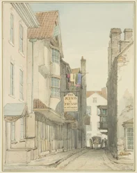 Alderskey Lane (akvarelli paperille)