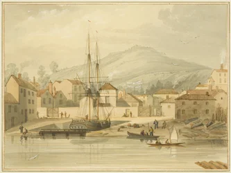 Limekiln Dock, Hotwell Road, priki "Eolus" ja Brandon Hill takana