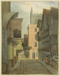Mary-le-Port Street (akvarelli paperille)