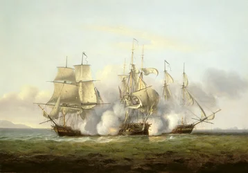 HMS Gore taistelussa ranskalaisia prikejä "Palinure" ja "Pilade" vastaan