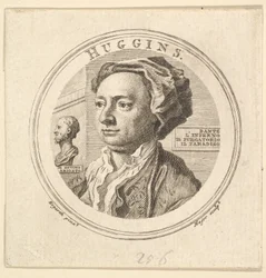 Muotokuva William Hugginsista, Arioston kääntäjästä, 1760.