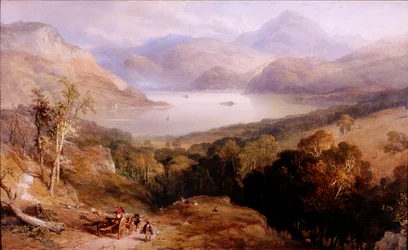Ullswater, noin 1842 (akvarelli ja guassi)