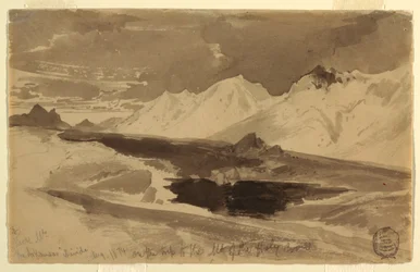 Piirros, The Arkansas Divide, elokuu 1874.