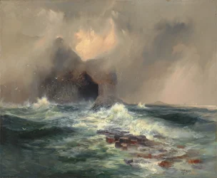 Fingalin luola, Staffan saari, Skotlanti 1884 (Öljy kankaalle)