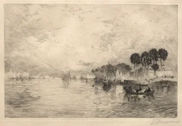 Aamu St. Johns Riverillä, Florida, 1881.