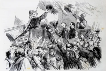 Garibaldin saapuminen Napoliin 1860