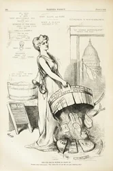 Tällä ammeella ei ole pohjaa, jolla seistä, 1875 (puukaiverrus)