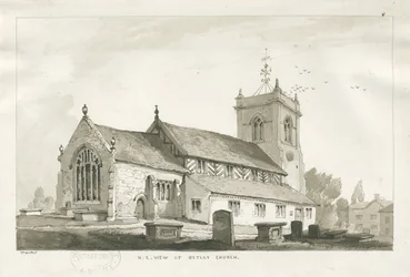 Betley Church: seepiapiirros, 1838