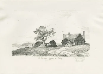 Colwich - Coleyn vanha kartano: kynä- ja mustepiirustus, 1836