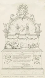 Colwich - Wolseley Monumentti: kynäpiirros